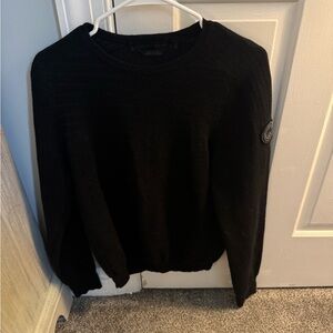 Canada Goose Black Knit with Logo Patch